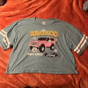 Retro Groovy Ford Crop Shirt